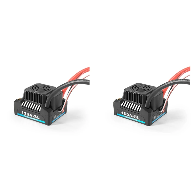 

Brushless ESC Waterproof Replacement Parts With 5.8V-6.1V/3A BEC For 1/8 1/10 1/12 RC Model Car Truck Buggy Boat ,120A