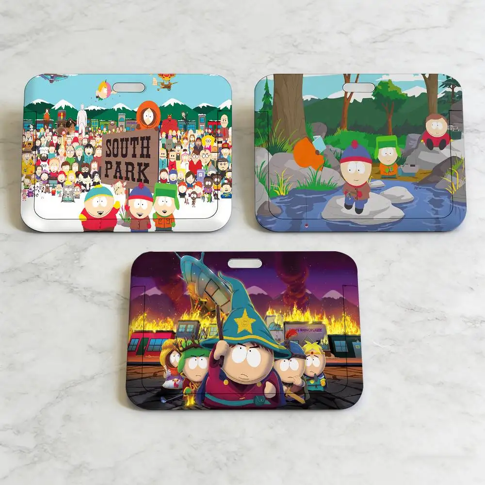 

Милые держатели для карт с мультяшными персонажами South Park, шнурки-держатели для пропусков, чехлы для карт, подвесные шнурки на шею, подарок для визитных карточек