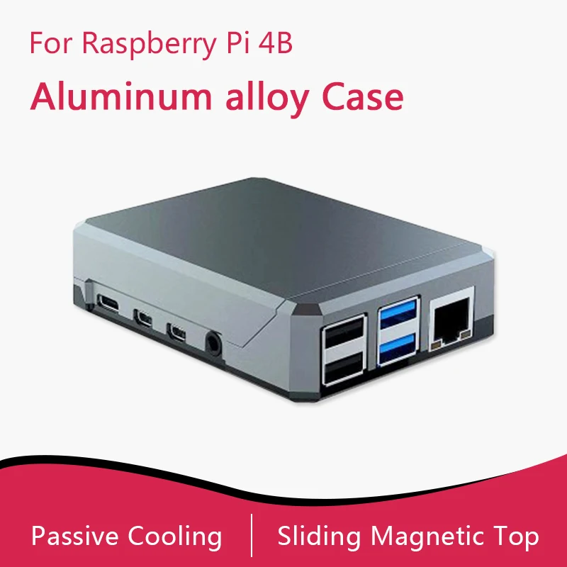 

Argon NEO Raspberry Pi 4 Case MINIMALIST DESIGN SLIM ALUMINUM ENCLOSURE PASSIVE COOLING ROBUST YET PORTABLE SLIDING MAGNETIC TOP