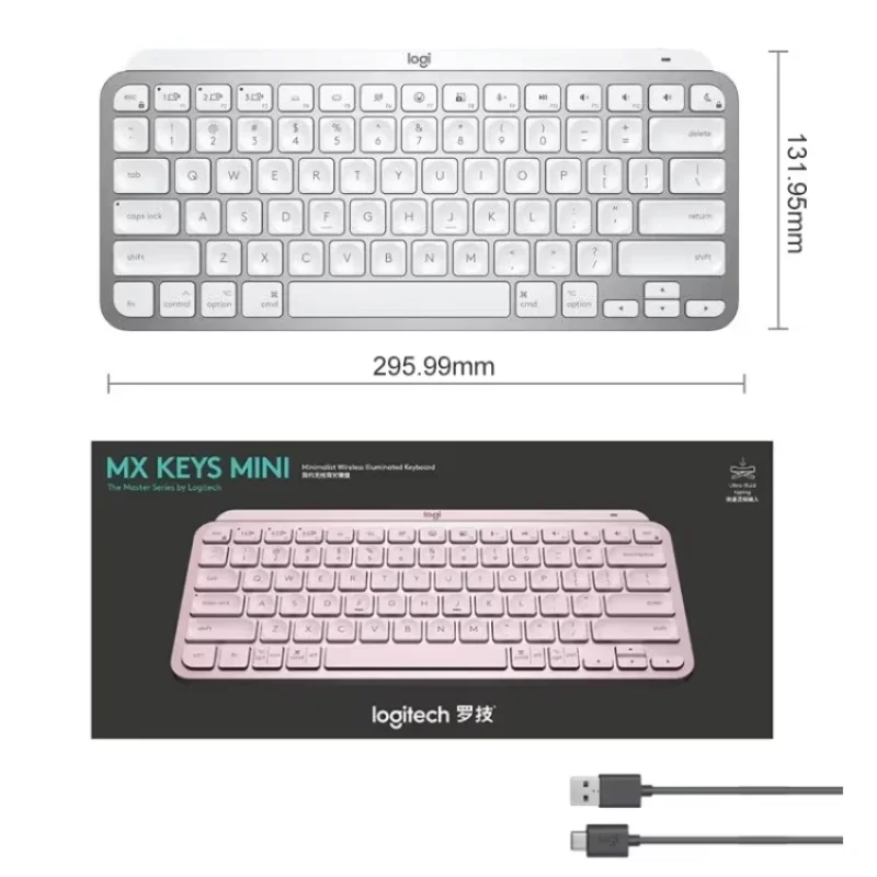 Versi Global great master MX Keys Mini Wireless Backlit cerdas Keyboard