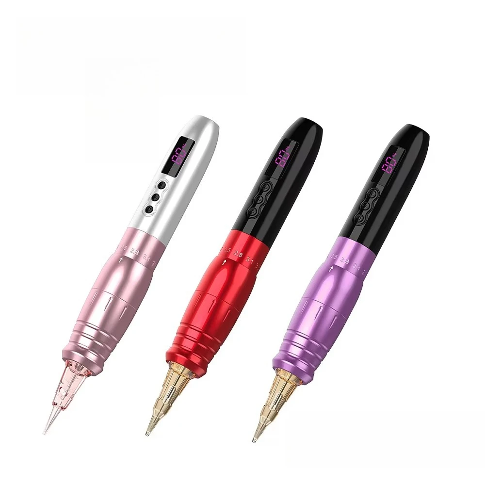 Air Professional Stepless Adjustable Stroke 1000mAh Battery Scalp Wireless SMP PMU Eyebrow Tattoo Machine Electric