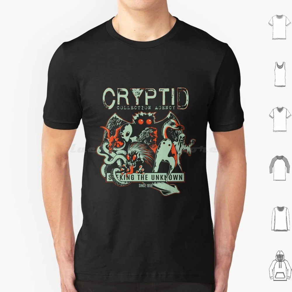 Cryptid Collections T Shirt Men Women Kids 6Xl Cryptids Cryptozoology Monsters Mothman Kraken Bigfoot Sasquatch Chupacabra