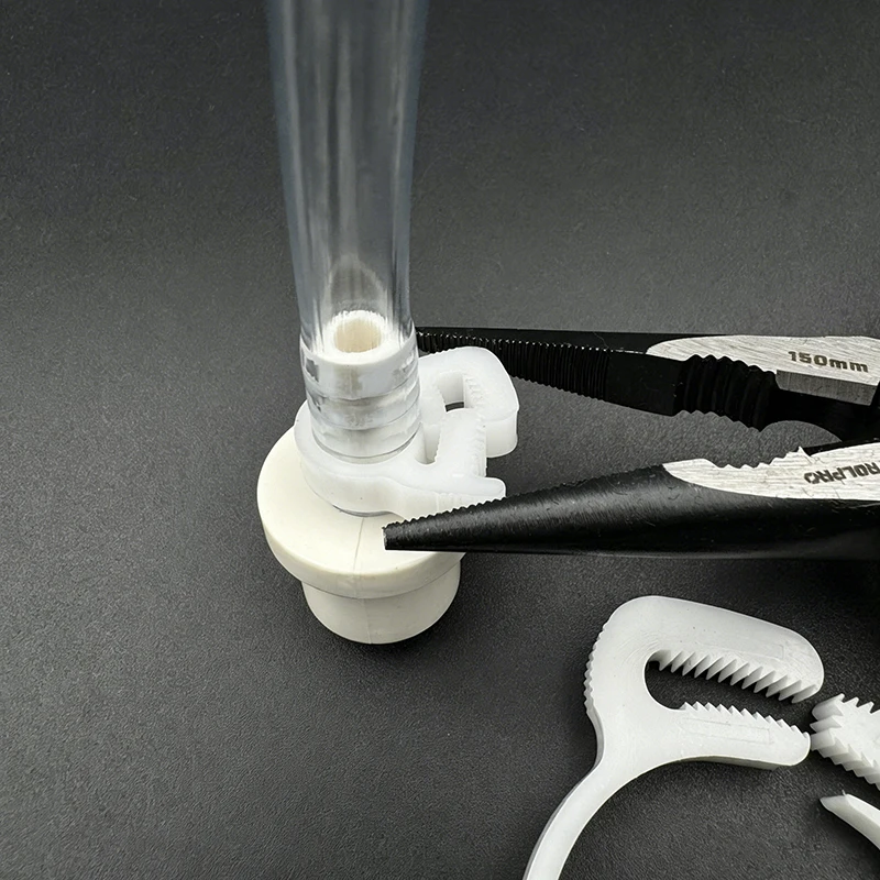 Picture 4: 10pcs White Plastic Hose Clamp Plastic Pipe Clamp Plastic Throat  Tooth Shaped Pipe Clamp Pipe Fastening Buckles 7.6-56.5mm