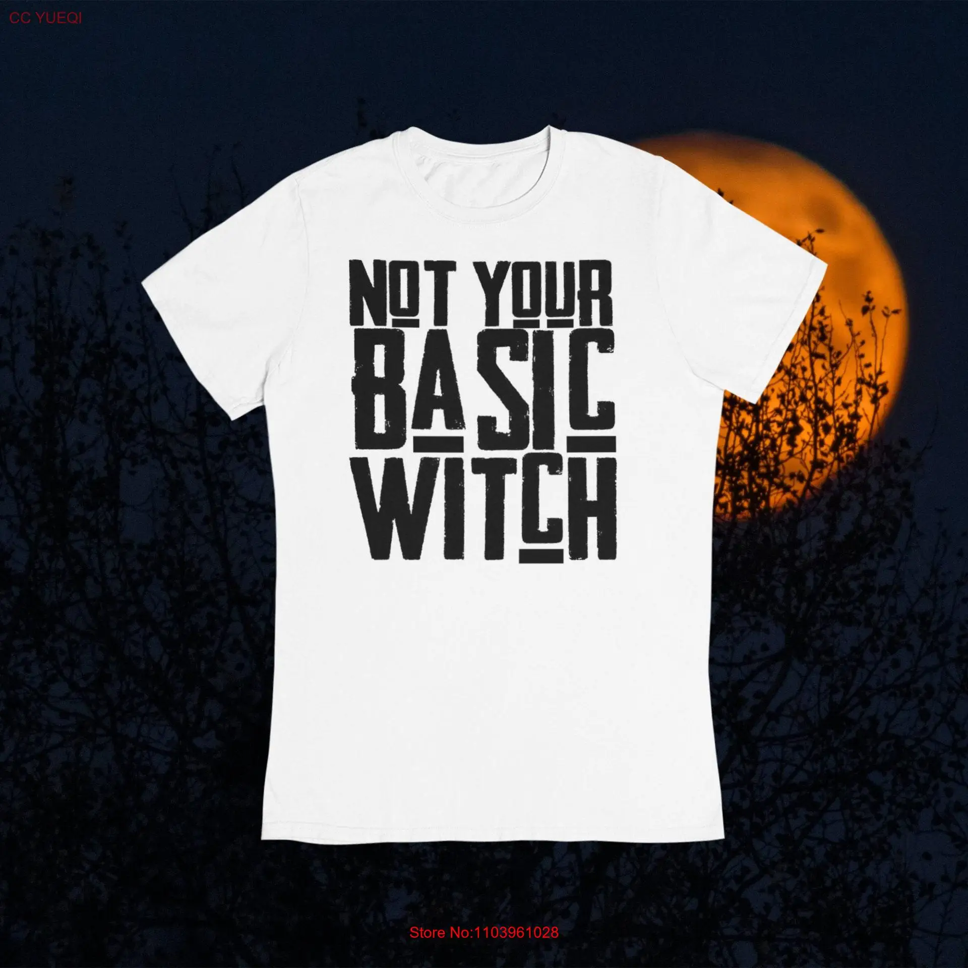 Футболка Not Your Basic Witch с длинными или короткими рукавами