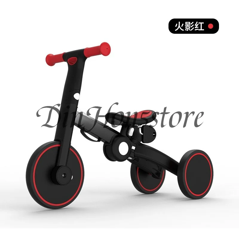 Children's balance bike tricycle 1-3-5 year old baby slide 5-in-1 bicycle