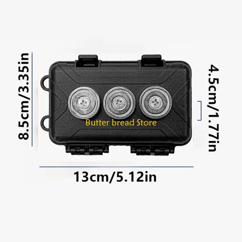 W89C حامل المفتاح المغناطيسي مقاوم للماء تحت السيارة إخفاء مفتاح مربع مفتاح المفتاح متعدد الوظائف