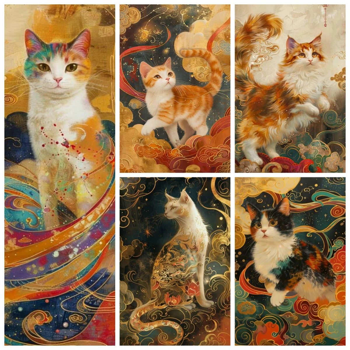 

50X70CM Adult 1000PCS Paper Jigsaw Puzzle Cat Animal Stress Relief Entertainment Children Toy