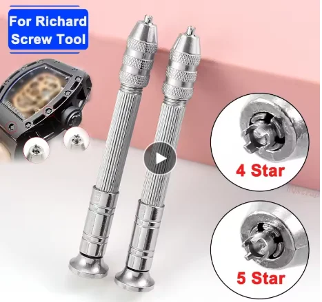Wysokiej jakości śrubokręt do narzędzia do naprawy kopert zegarków Richard Mille 4/5 szprychy gwiazdki do wymiany pasków akcesoria do zegarków