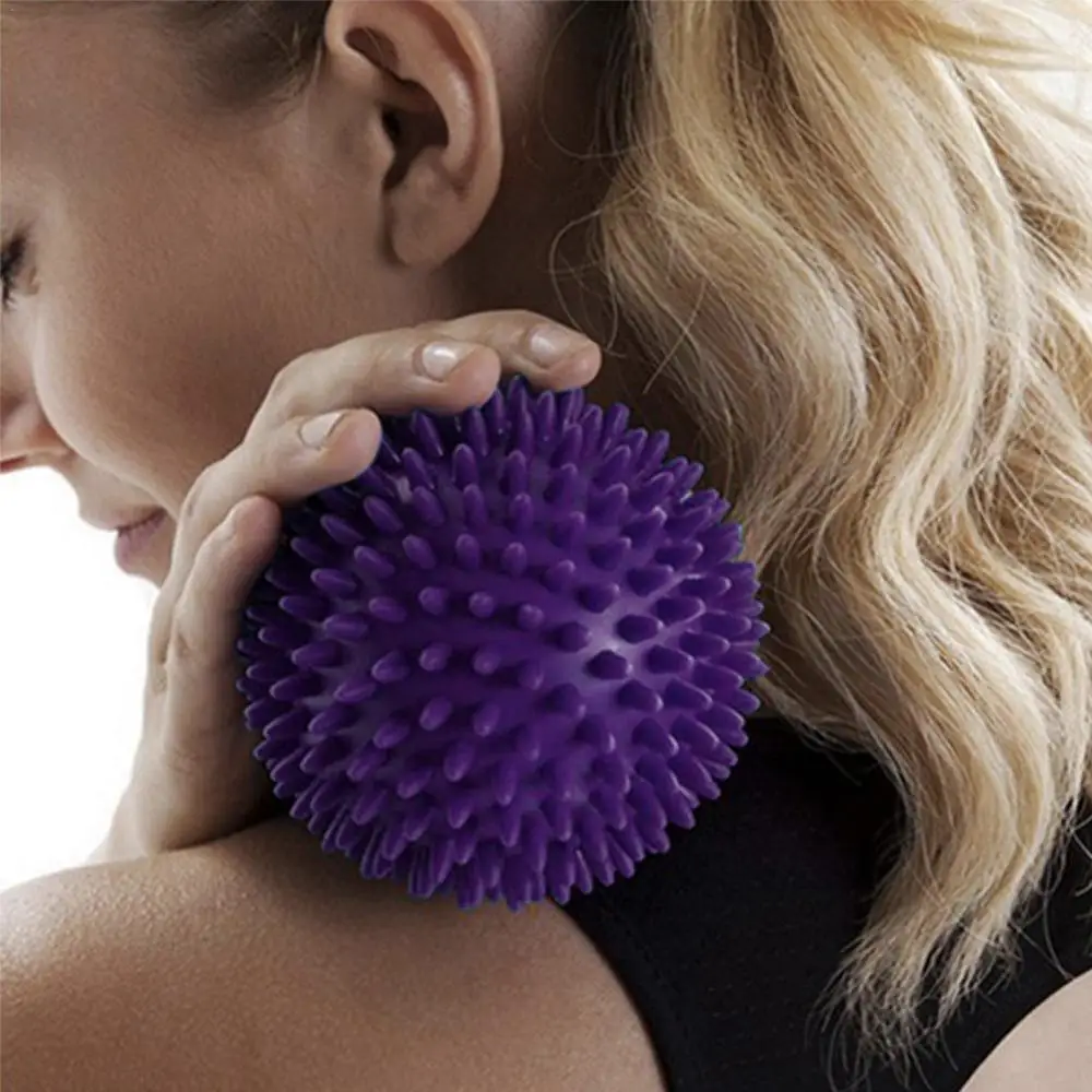 7.5cm/9.5cm Yoga Studio Spikey Massage Gym Balls Spiky Stress Reflexology for acupuncture point muscle fatigue plantar fasciitis