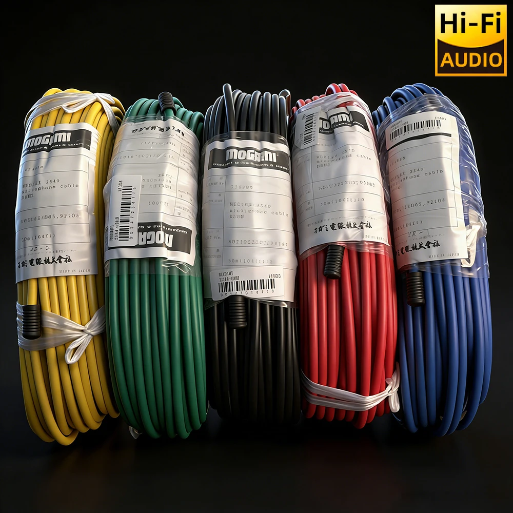 ▲Japan Mogami 2549 Bulk Cable OFC Dual Core Shielded Mic Wire 5M 10M Professional Audio for Recording Studio Sound Balance Cord