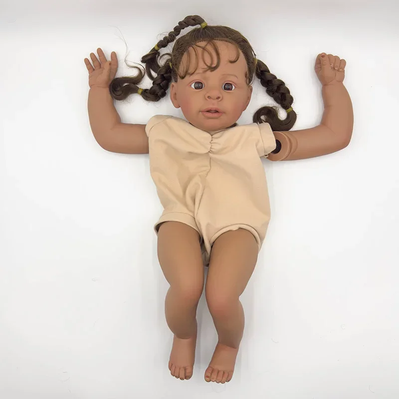 24inch Reborn Doll Kit Jaylan Lifelike Real Soft Touch Fresh Color Unfinished Doll Parts with Body