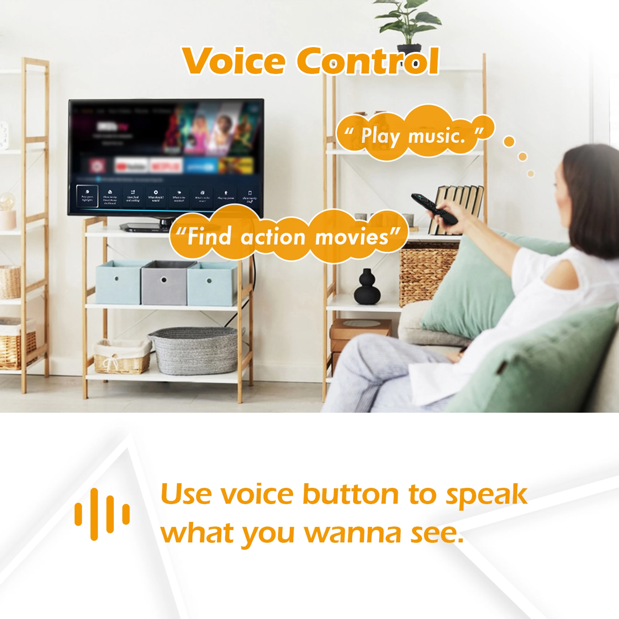 Voice Remote Control for Fire TV Stick TV Cube Fire TV Stick Lite Replacement Remote Control Smart TVs Voice Remote Control