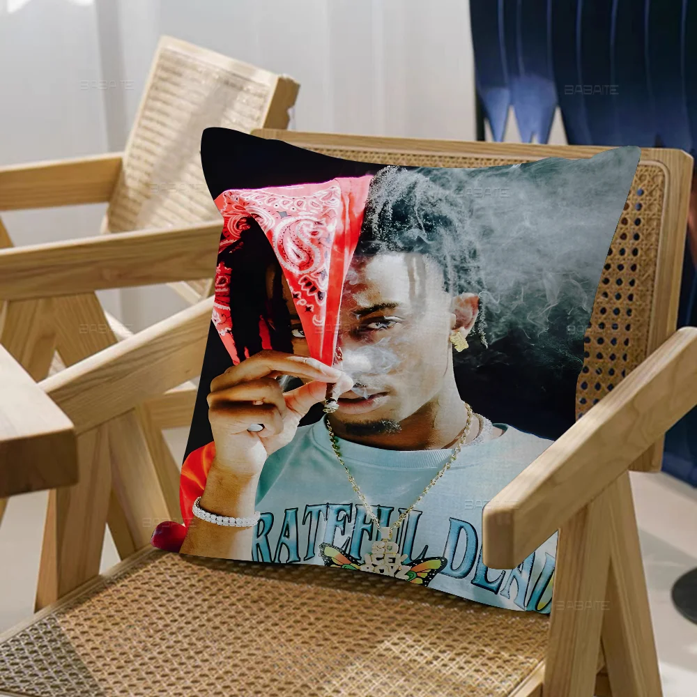 P-Playboies-C-Carti Music Star Office Cushion Pillowcase Car Cushion Cover45X45CM Lumbar Pillowcase Sofa Pillowcover