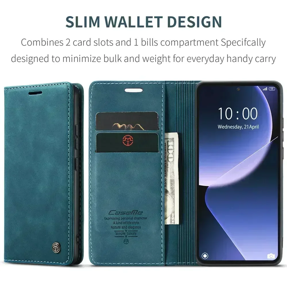 Luxury Leather Case For Xiaomi Redmi Note 14 13 Note12 Pro Plus 4G 5G Redmi 12C POCO X5 X6 X7 Pro 5G Magnetic Wallet Flip Cover