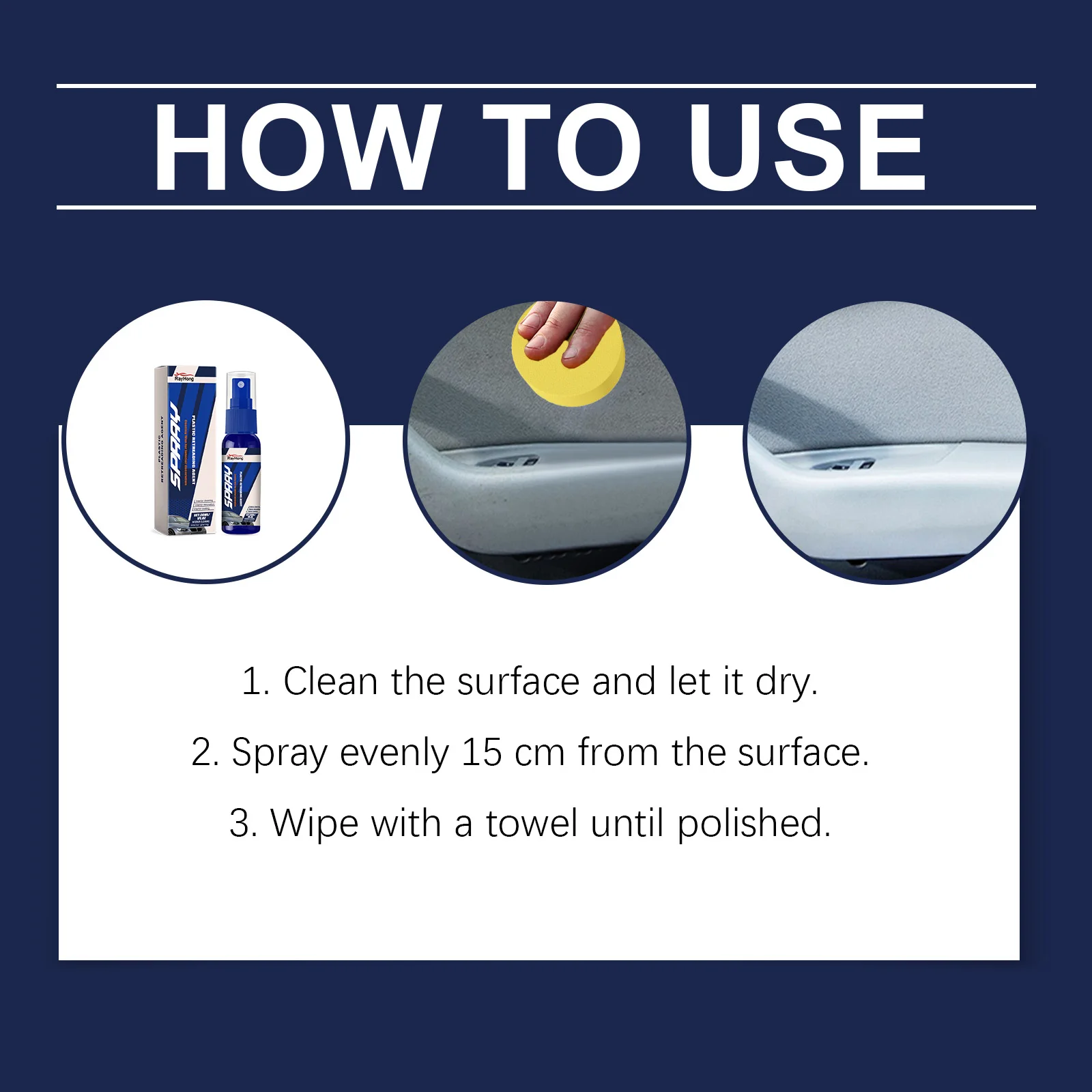 Plastic Restore Revitalizer Plastic Renovator Longlasting Coating For Car Rubbers Refurbish Clean Gloss Black Shiny image 6