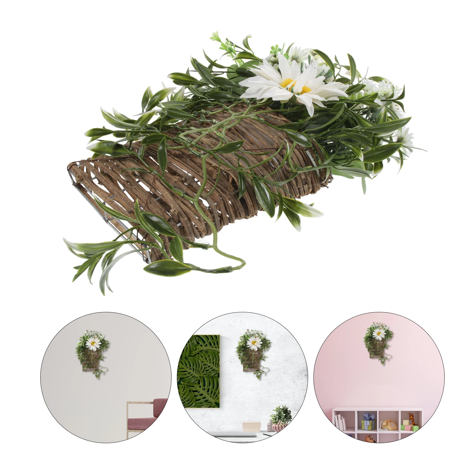 

Lifelike Artificial Baskethome Decor Fake Hanging Flower Basket Door Hanging Flower Basket Fake Potted Plant Decorative