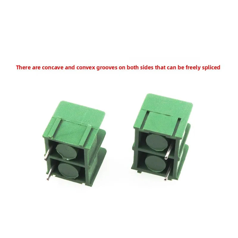 5PCS/lot 7.62 mm KF7.62 - 2P 3P 4P MG 762 - 2 3 4 Pin Can be spliced Screw Terminal Block Connector Black 7.62mm Pitch