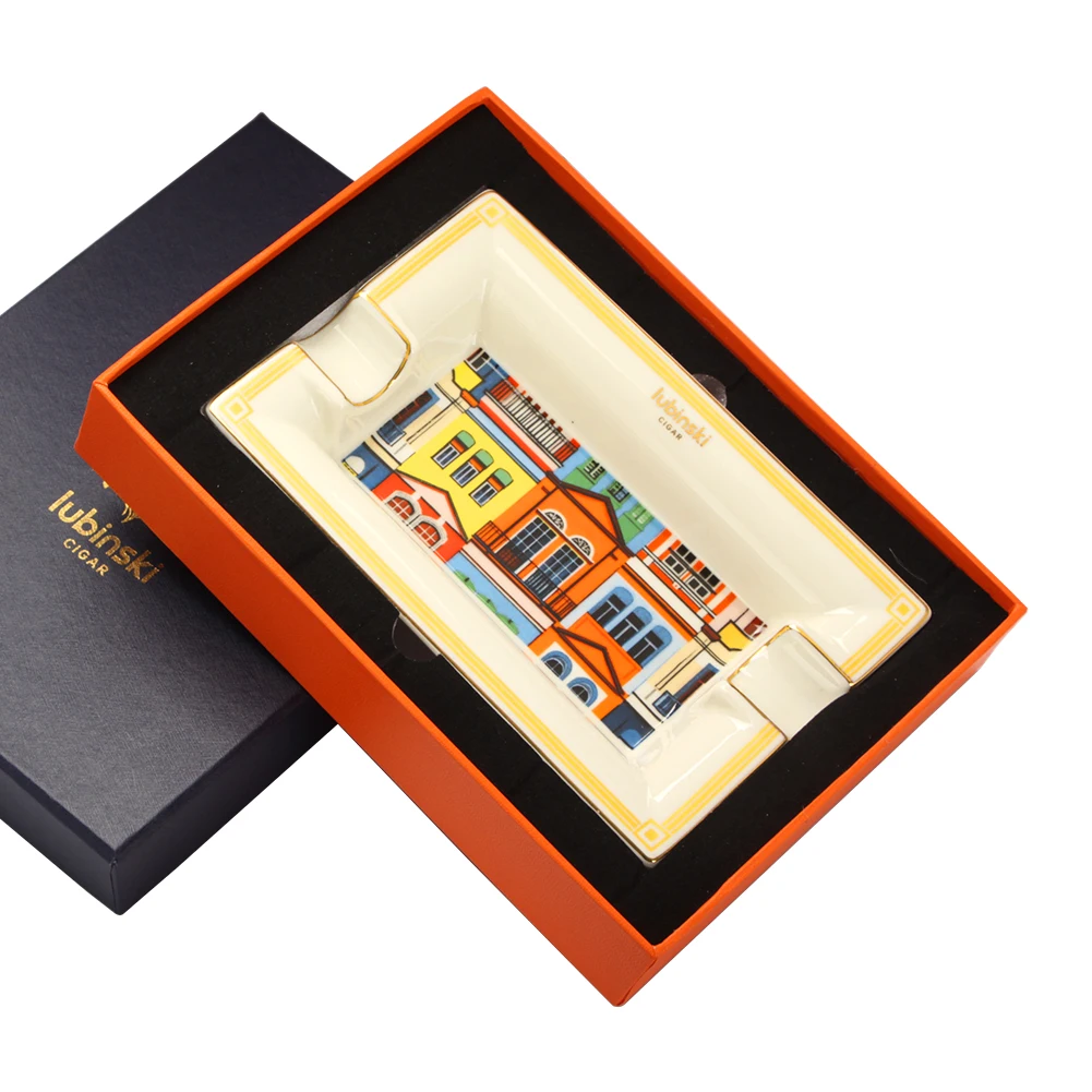 

LUBINSKI церемониальная пепельница для сигар, домашний портативный держатель для сигар, пепельница, аксессуары для курения