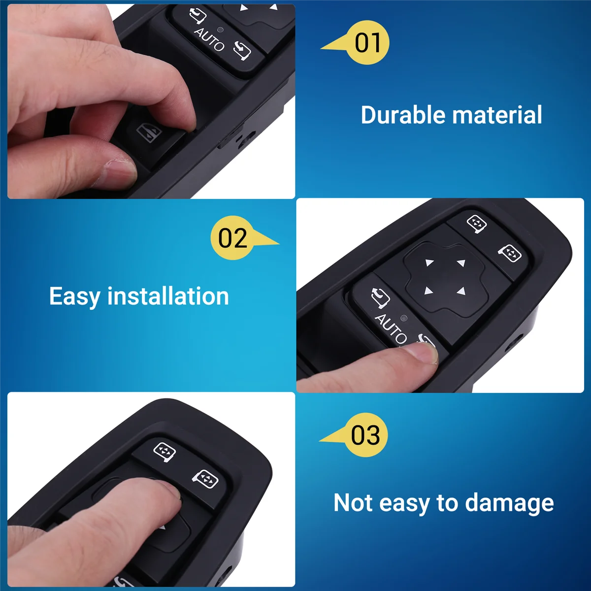 

N32R_254012952R Car Front Left Power Window Switch for Renault Grand Scenic IV LHD