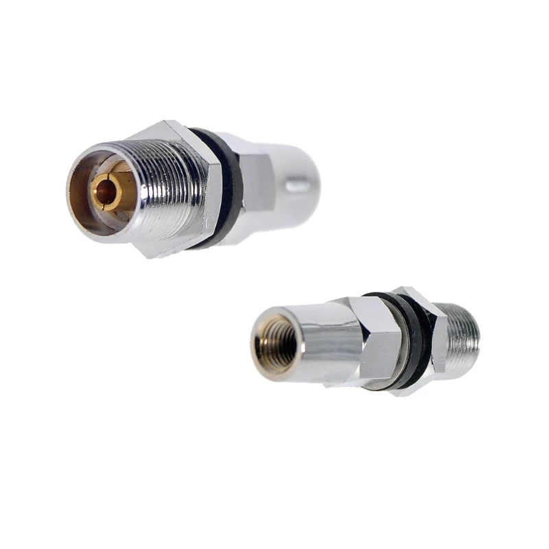 3/8 "x 24 Stud CB uchwyt na antenę do tak 239 Adapter pasuje do 1/2" otwór przez ciężki chromowany niklowany mosiądz do antena radiowa szynki CB — zdjęcie 6