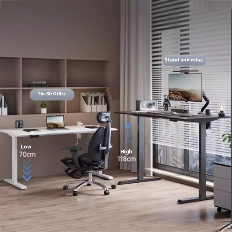 Working Designer Executive Table White Luxury Socket Adjustable Computer Desks Standing Study Mesa Para Computador Home Office