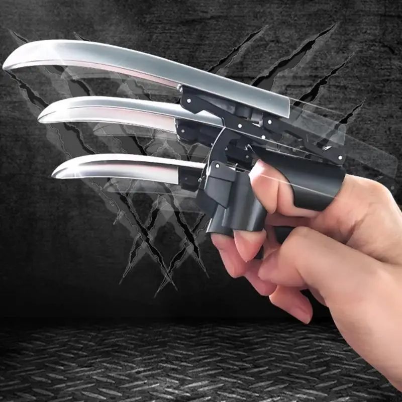 

50LE Retractable Wolf Claws Toy Cosplay Wolf Claws Finger Toy For Kids Cosplay