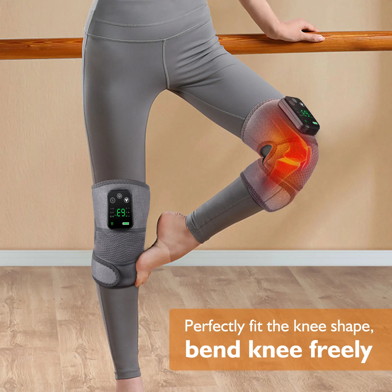 Eletric Heating Knee Massage Instrument Vibrator Knee Pad Joint for Leg  Knee Thermal Care Massager Instrument - AliExpress 66