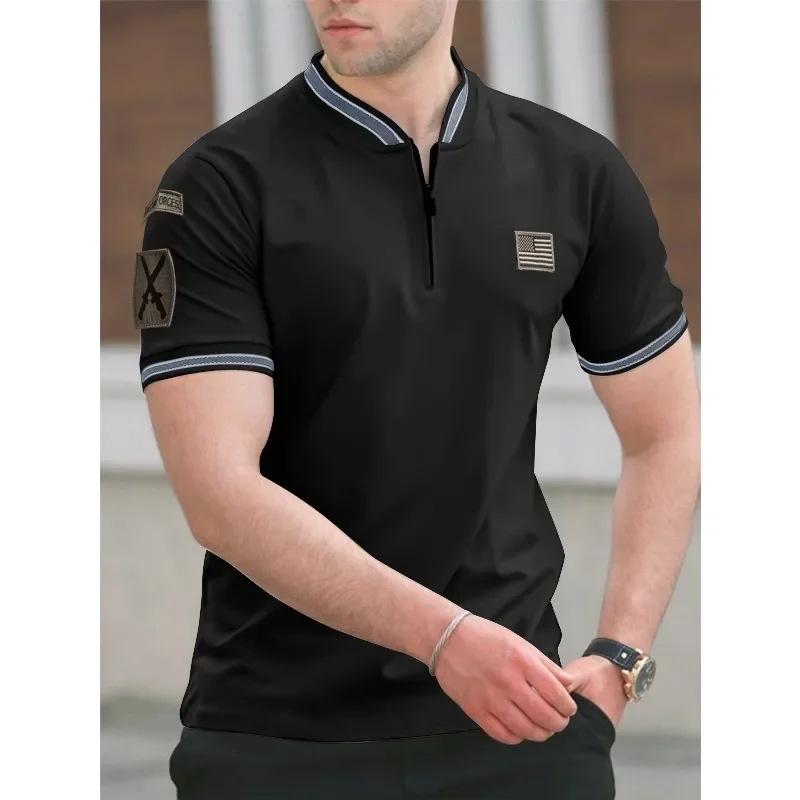 2024 Summer New Men\'s Casual Polo Shirt Short Sleeved High Quality T-shirts Oversized T Shirt Polo Shirts