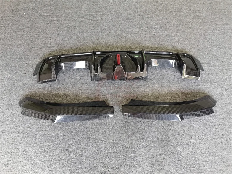 طراز BC لـ BMWS G80 M3 G82 M4 شفة ممتصة للصدمات خلفية من ألياف الكربون الجافة