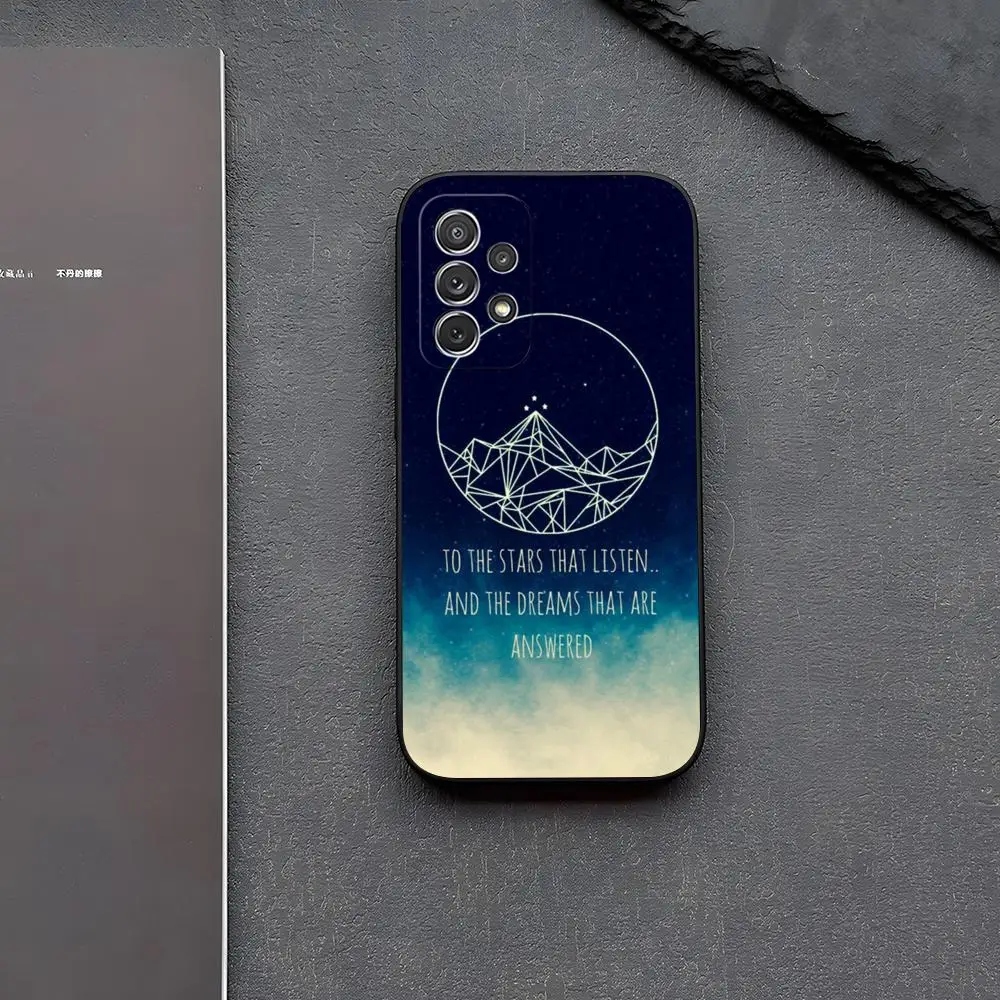 Acotar A Court of Mist and Fury Phone Case for Samsung Galaxy S24 S22 S23 S25 S21 Ultra Fe Plus M54 A16 A34 A54 A24 A52 A53