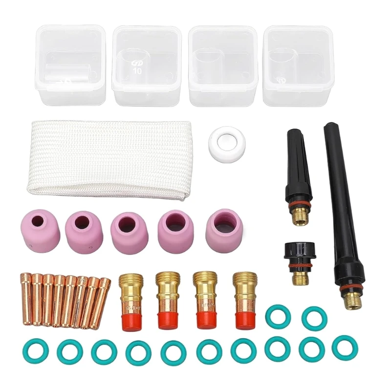 

Easy to Install TIG Welding Accessory Set Work Efficiency with WP17 18 26 Torch