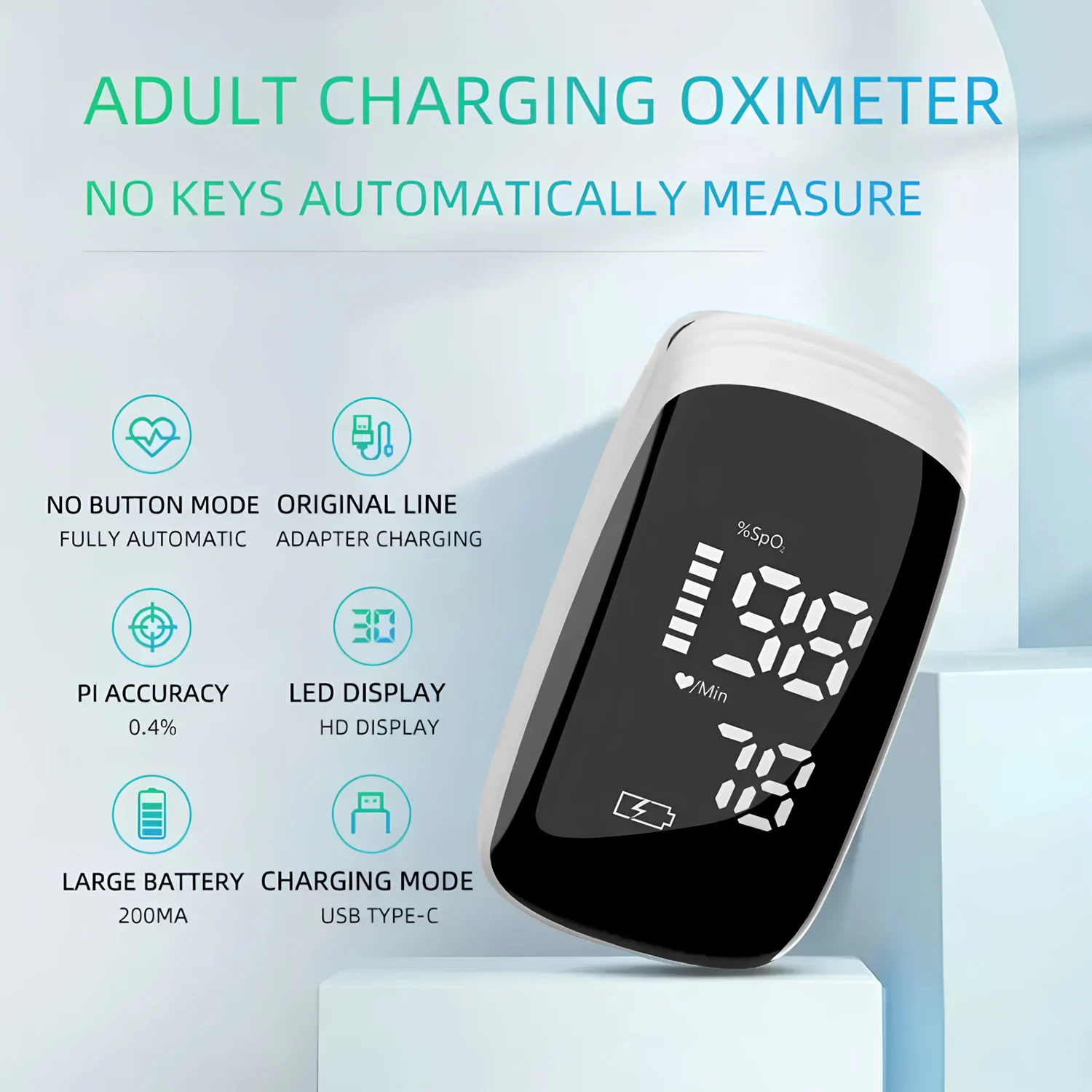 Household Digital Infrared Thermometer Measure Fever Medical Non-Contact Forehead Thermometer Body Temperature oximeter