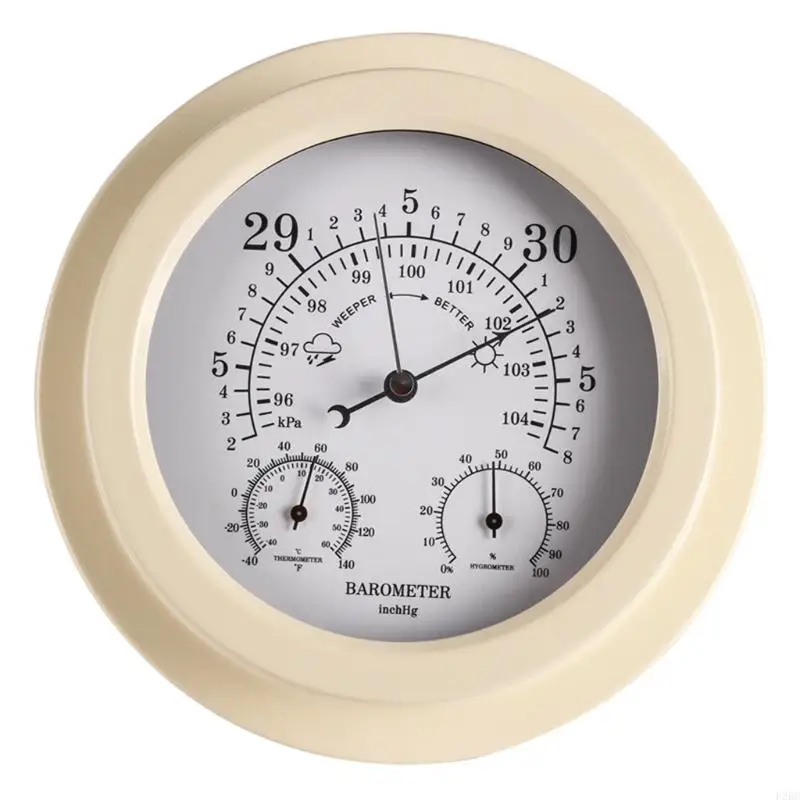 

F26C Dial Type Barometer Thermometer Hygrometer Weather Station Barometric Pressure Temperature Humidity Measurement