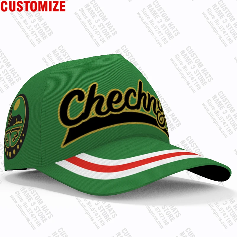 Chechnya Youth Free Custom Made Name Number Photo Grozny Hat Flag Word Russian Russia Rossiya Argun Gudermes Casual Baseball Cap