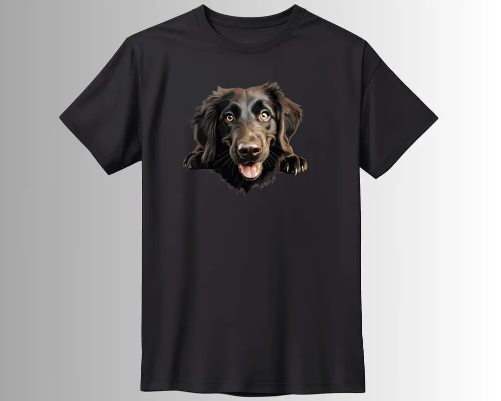 Flat-Coated Retriever Hunde T-Shirt Unisex T-shirts For Men Women Summer Tees Cotton Luxury Brand Vintage Oversized