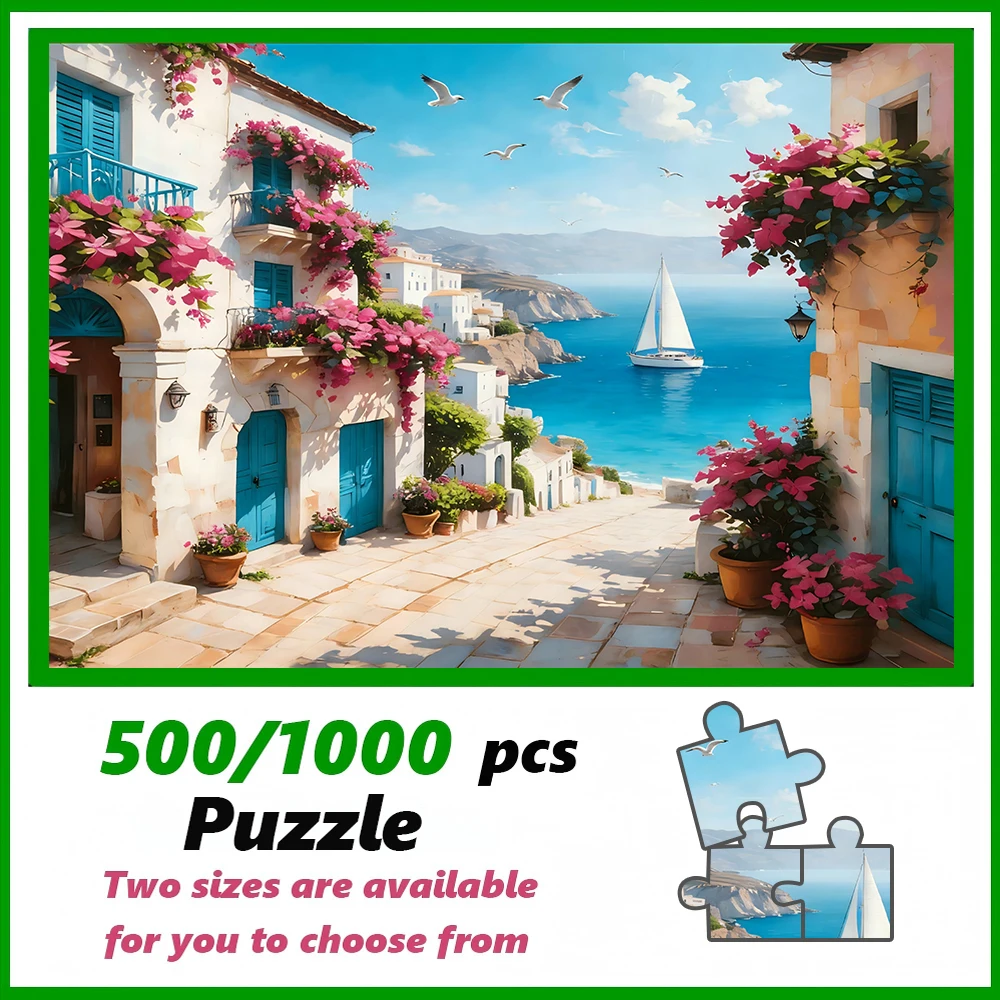 

A high-quality 500/1000-piece puzzle, perfect for adults, is a fun family game that helps relieve stress and is great for birthd