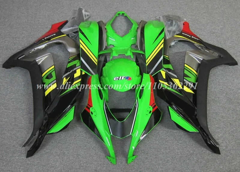 

4Gifts New ABS Motorcycle Fairings Kit Fit For Kawasaki ZX-10R 2016 2017 2018 2019 Bodywork Set Red Green Yellow