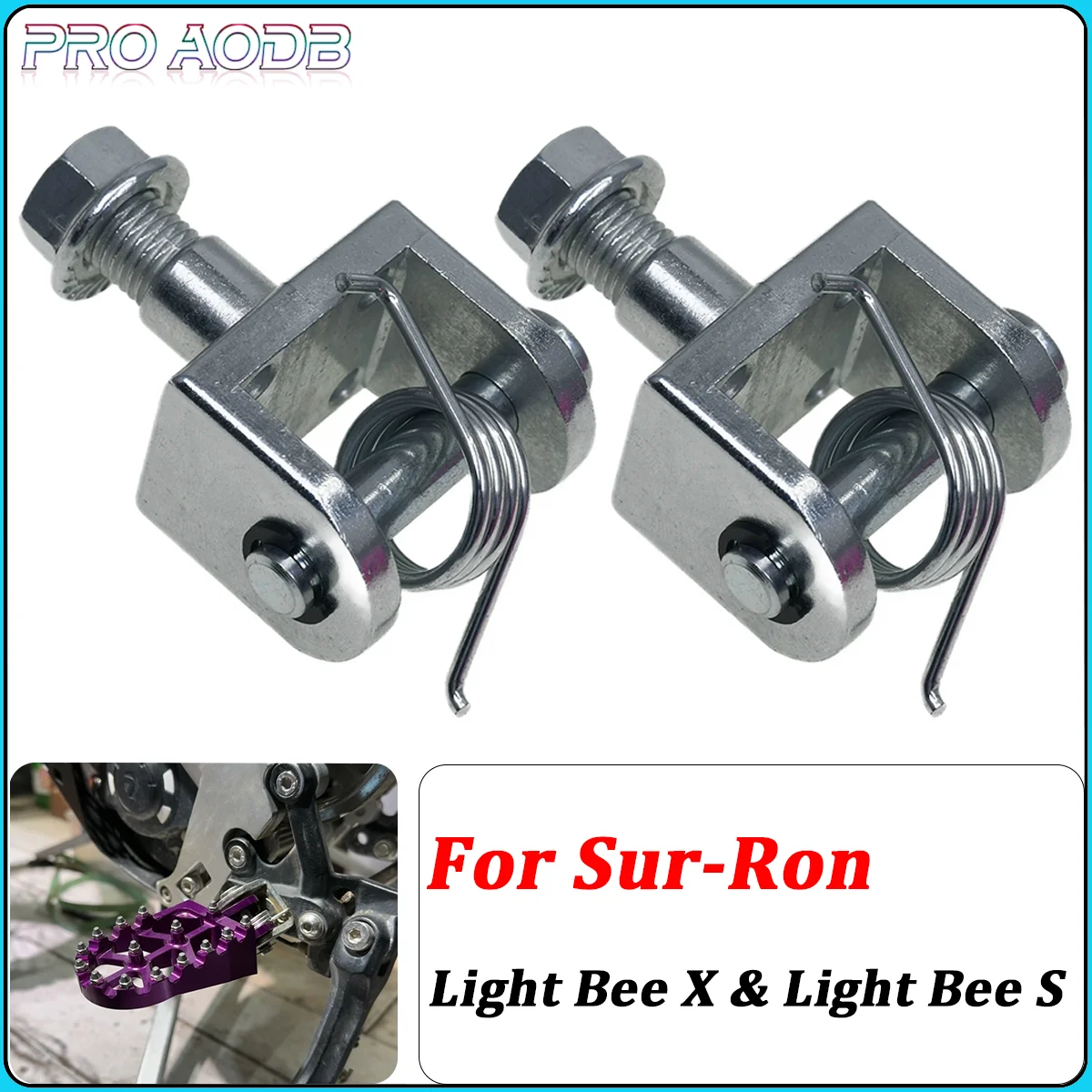 

Electric Dirt Pit Bike Pedal Mount Support Bracket Foot Pegs Fixing Bracket Rests For Surron Light Bee X S For Segway X160 X260