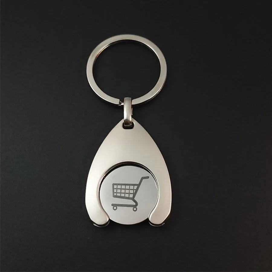 1pcs Ouyuan Dollar Metal Token Keychain Small Gift Supermarket Shopping Cart Token, Party Gift, Practical Gift