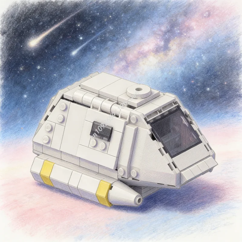 Image of 261-teiliges MOC Weltraum-Shuttlecraft-Modell Bausteine Konstruktionsspielzeug Festtagsgeschenk DIY-Idee Lernspielzeug