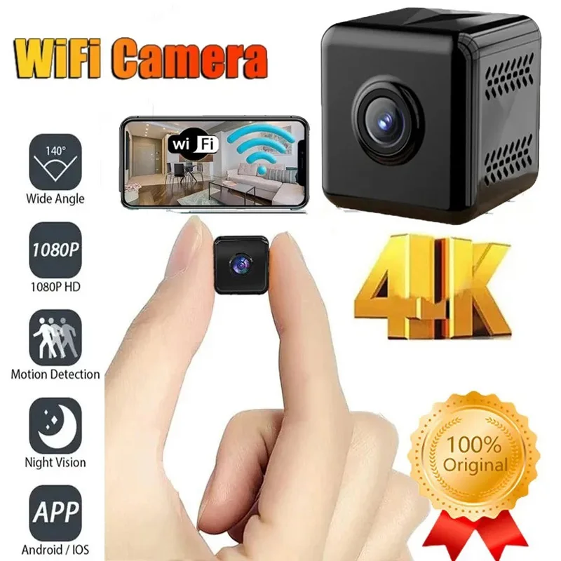 

Ultra HD Mini Camera Wireless WIFI Pet Home Security Detection Monitoring Recording Electronics Miniature Night Vision Camera