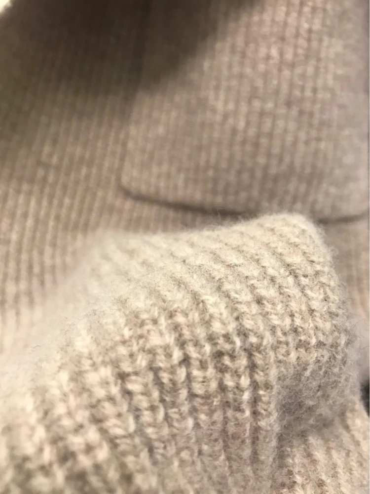 2022 Autumn Winter Cardigan Sweater Cashmere White Loose V Neck Long Sleeve Solid Color Sashes Fashion Trend New