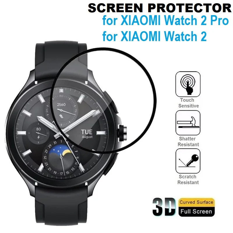 واقي شاشة ثلاثي الأبعاد منحني الحافة ، غطاء كامل ، واقي ناعم ، ساعة ذكية 2 برو ، 3 صوفي