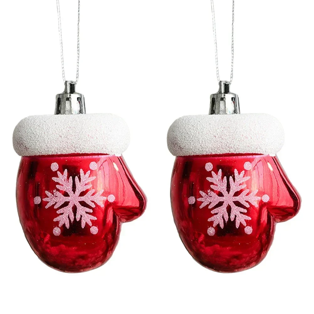 Christmas Gifts Christmas Dedcor Xmas Tree Pendant Vibrant Red and White Candy Ornaments for Festive Tree Set of 2