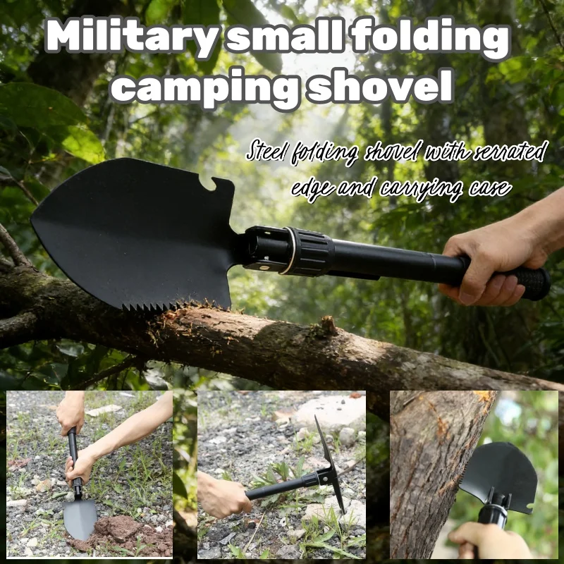 

Многофункциональная складная походная лопата-трансформер для выживания, туризма, садоводства, уборки снега и активного отдыха