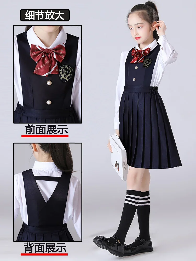 Recitation performance uniform Primary school uniform English style female speech competition Kindergarten class uniform