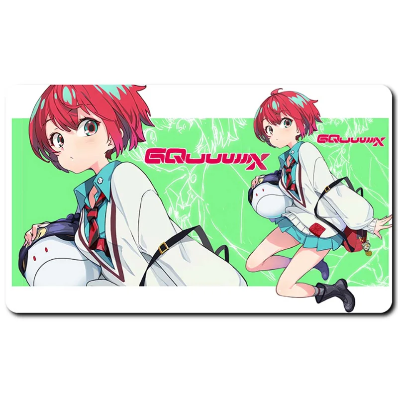 600*350*2mm BANDAI Anime Gundam Game Card GCG DIY Playmat Protagonist Series Yuzuriha Lacus Clyne Mercury Miorine Collection Toy