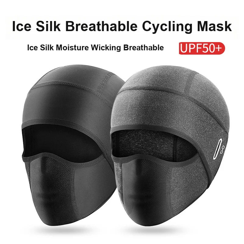 Outdoor Sun Protection Face Mask Ice Silk Neck Gaiter for Men Women Windproof Full Face Cover for Spring Summer Cycling