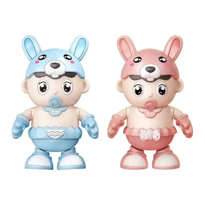 Electric Robot Toy Singing Dancing Toys For Kids Interactive Cute Rabbit Ears Baby Doll Educational Toy With Gift For Boys Girls