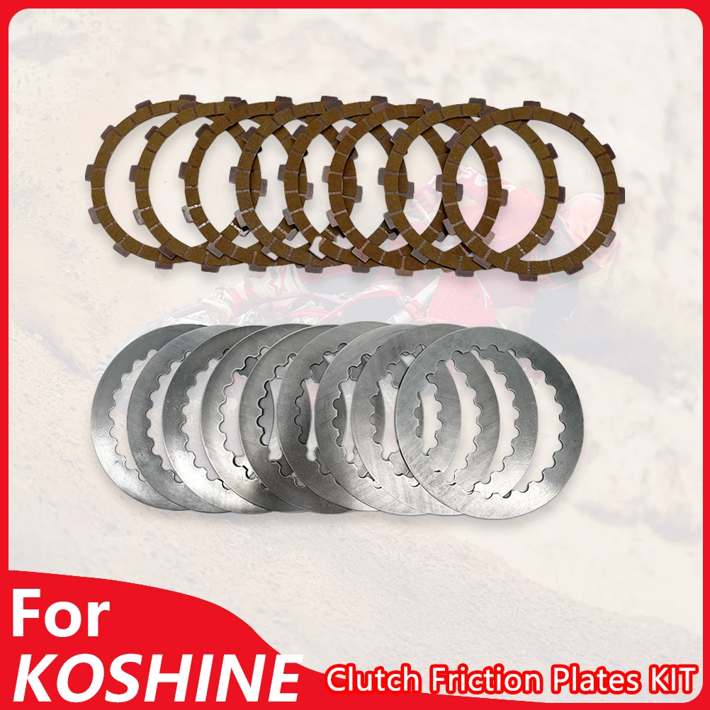 

for KOSHINE 250-320 Motorcycle Clutch Friction Plates Kit Steel-Backed Disc Kit Off Road Motocross Accessories